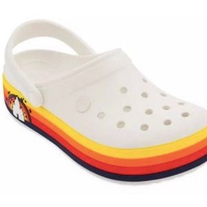 Disney Castle Rainbow Platform Crocs